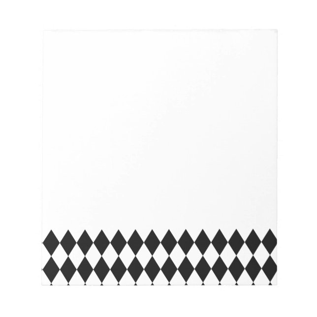 Bloco De Notas Harlequin Black and White (Frente)