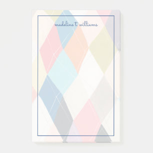 Bloco De Notas Harlequin Hopscotch - Padrão de Argyle