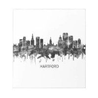 Hartford Connecticut Skyline BW