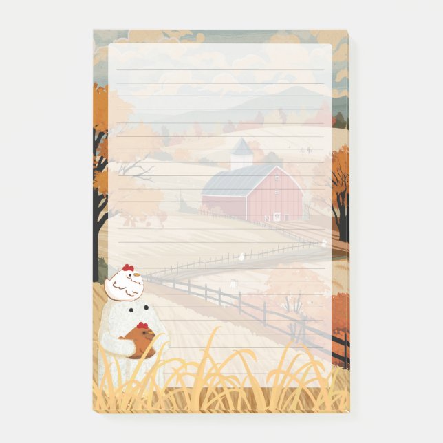 Bloco De Notas Harvest Home - Cute Ghost Lined Writing Paper (Frente)