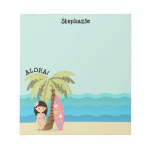 Bloco De Notas Havaiana Surfer Girl