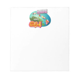 Bloco De Notas Hawaii Diz Aloha!