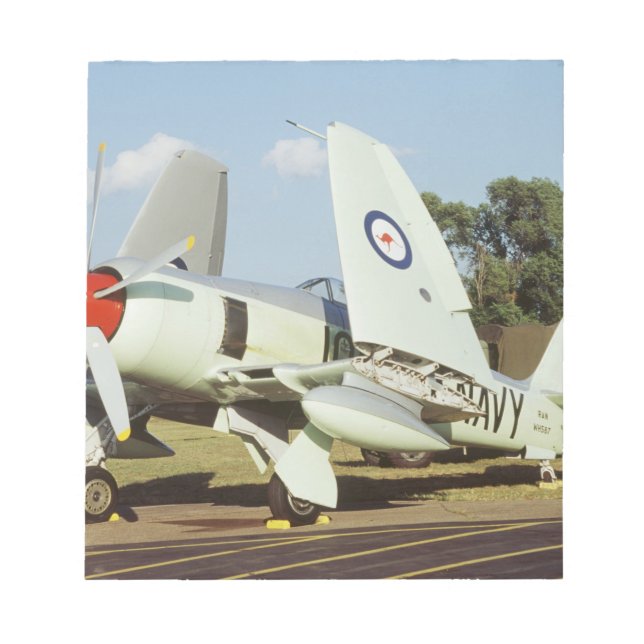 Bloco De Notas Hawker Sea Fury no CAF, Minnesota Wing, no (Frente)