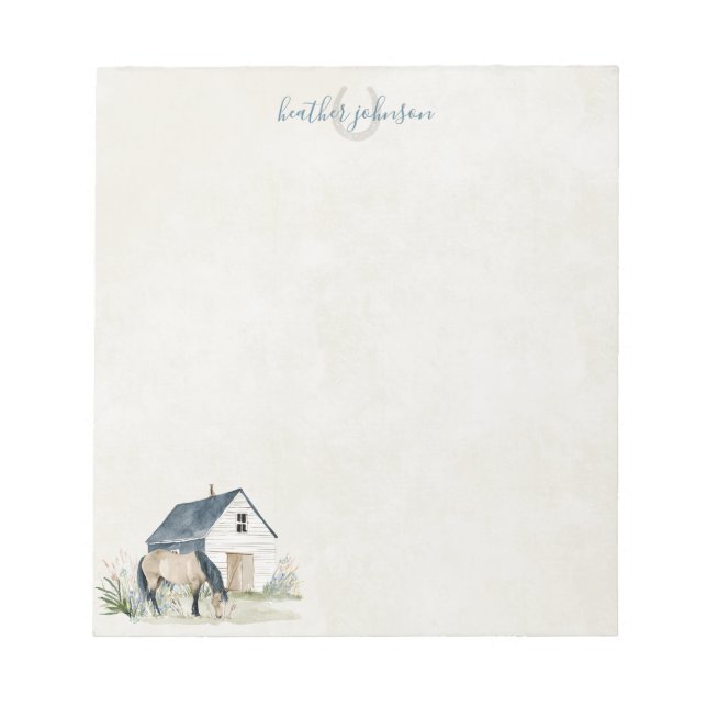 Bloco De Notas Hearthlight Notes Prado & Notas da Crina (Frente)