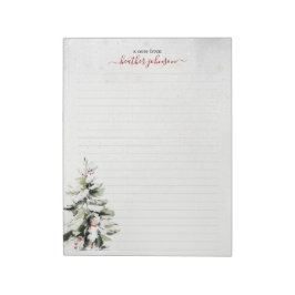 Bloco De Notas Hearthlight Notes Winter Cozy Dog Personalized
