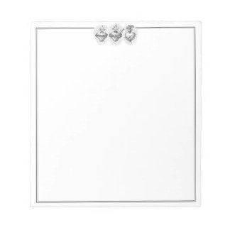 Bloco De Notas Hearts of the Holy Family Border JMJ Notepad