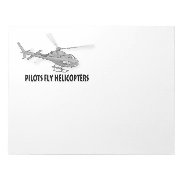 Bloco De Notas Helicópteros pilotos (Frente)