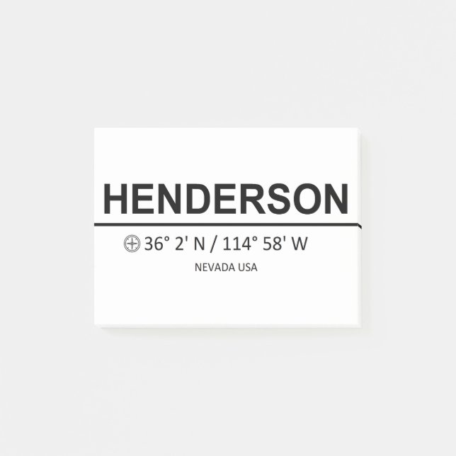 Bloco De Notas Henderson Coordinaten - Henderson Coordinates (Frente)