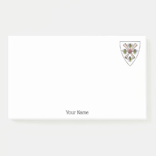 Bloco De Notas Heraldic Vintage 4 Abelhas rolam em blindagem Wt