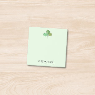 Bloco De Notas Herança Irlandesa Trevo Verde Personalizada