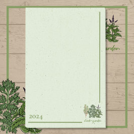 Bloco De Notas Herb Garden