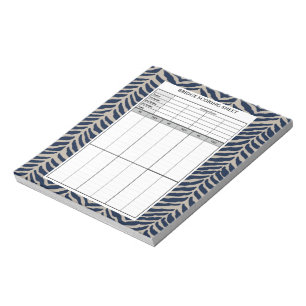 Bloco De Notas Herringbone Bridge Score Pad