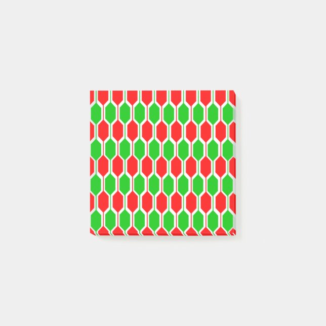 Bloco De Notas Hexágonos de Natal (Frente)