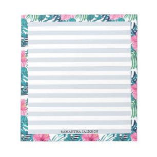 Bloco De Notas Hibisco de Palm Beach Pré-Moderno Personalizado