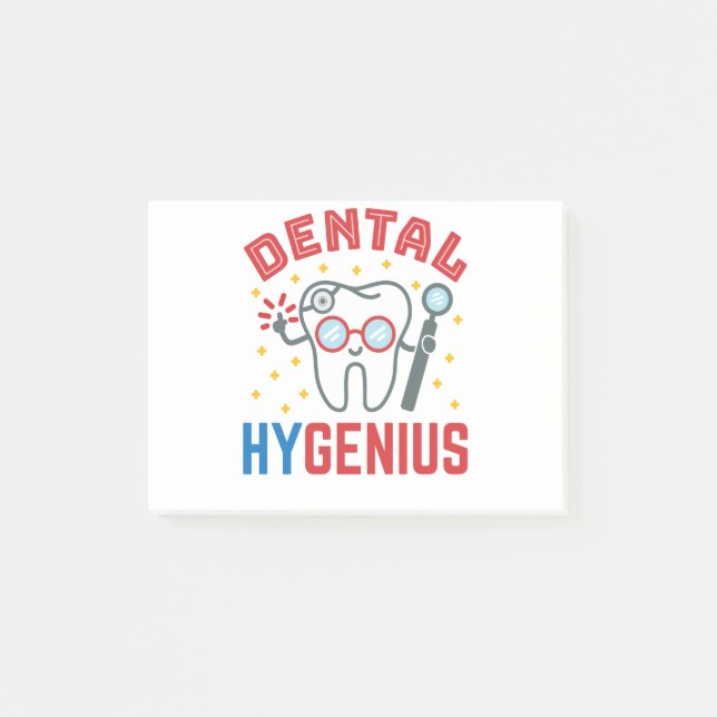 Bloco De Notas Higienismo Dental Higienista RDH Apreciação Engraç (Frente)