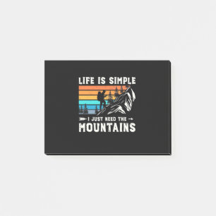 Bloco De Notas Hiker, Eu Só Preciso Das Montanhas