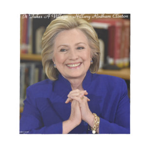 Bloco De Notas Hillary Clinton Presente É Uma Questão de Família