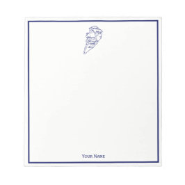 Bloco De Notas Hilton Head Island SC Vintage Map Marinho Blue