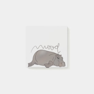 Bloco De Notas Hippo Cansado - Grande Humor
