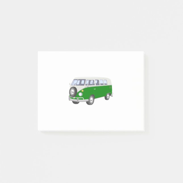 Bloco De Notas Hippy Van Green (Frente)