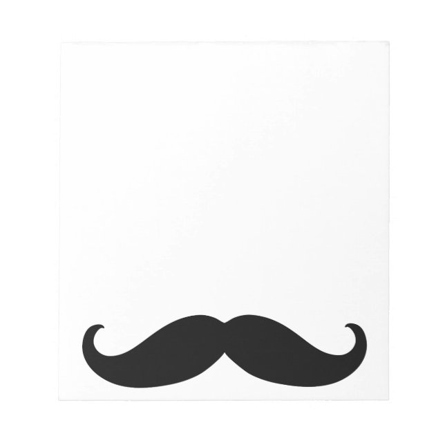 Bloco De Notas Hipster Mustache (Frente)