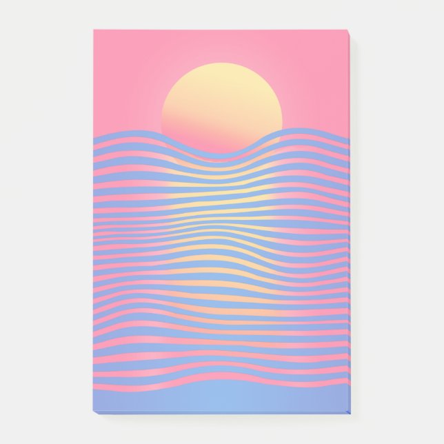 Bloco De Notas história em papel: pôr do sol (Frente)