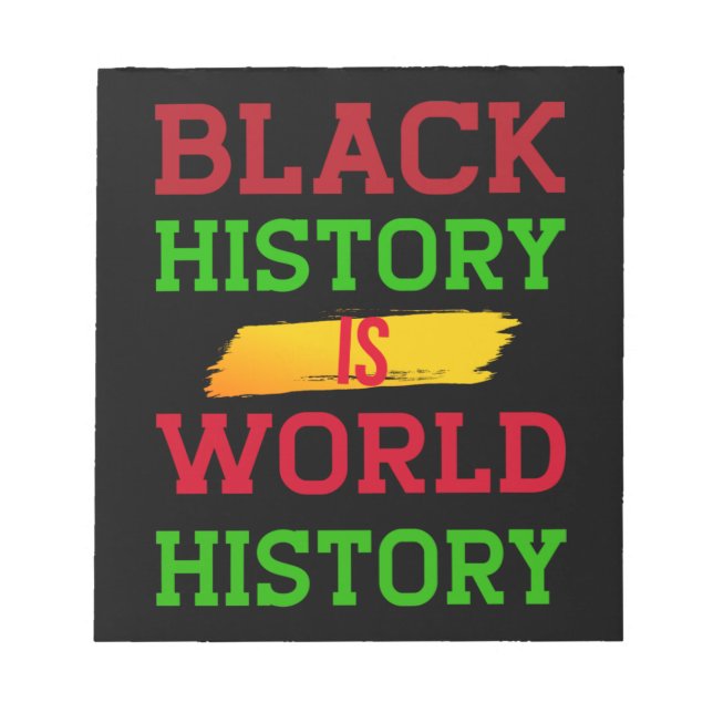 Bloco De Notas História Negra É História Mundial (2) (Frente)