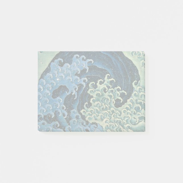 Bloco De Notas Hokusai Feminine Wave Vintage Ocean (Frente)