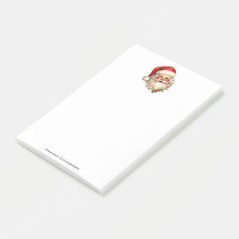 Bloco De Notas Holly Jolly Santa Claus Retro Style