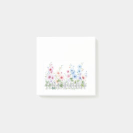 Bloco De Notas Hollyhocks & Cerca de Madeira Rústica 