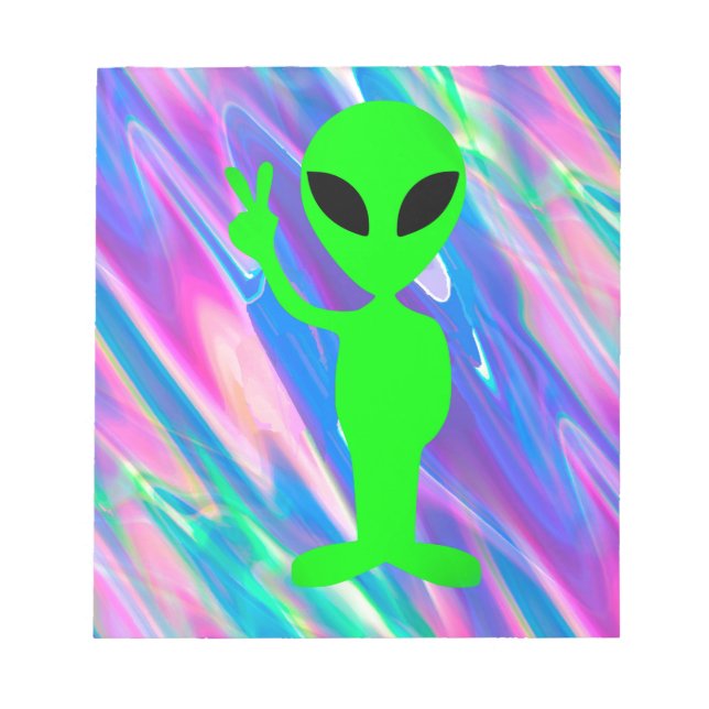 Bloco De Notas holograma de alienígena (Frente)