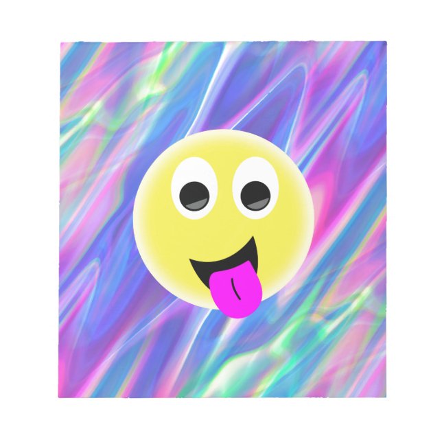 Bloco De Notas holograma de emoji (Frente)