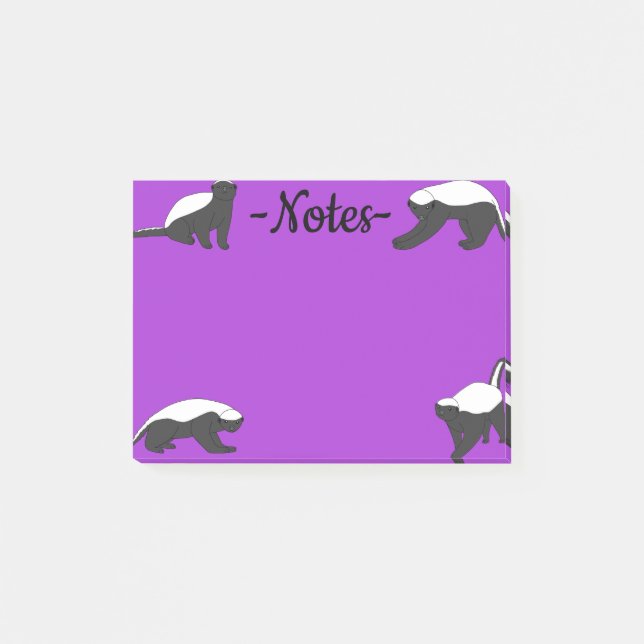 Bloco De Notas Honey Badgers (Frente)