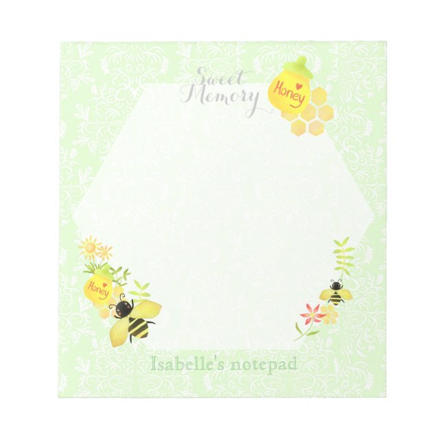 Bloco De Notas Honey Bee Green (Frente)