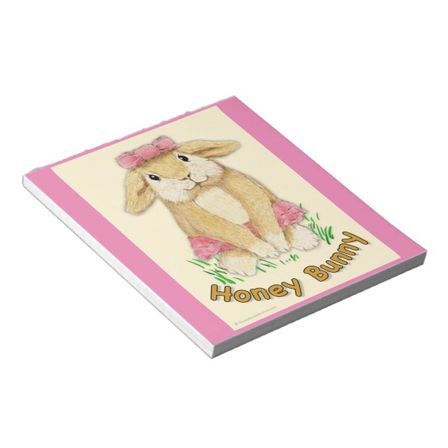 Bloco De Notas Honey Bunny Design 01 (Inclinado)