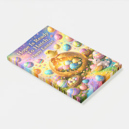 Bloco De Notas Hope is ready to hatch magical happy Easter Post-i