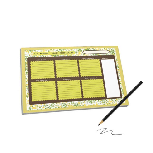 Bloco De Notas Horário da classe (Criador carregado)