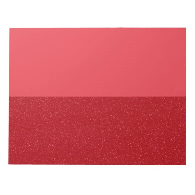 Bloco de Notas Horizontal Duo Vermelho Tomate Pers (Frente)