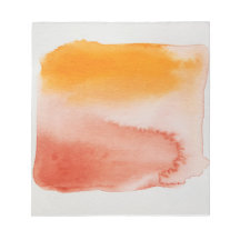 Horizontes de Aquarela Laranja Notepad Laranja