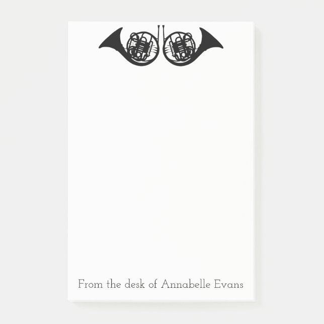 Bloco De Notas Horns Franceses Personalizam (Frente)