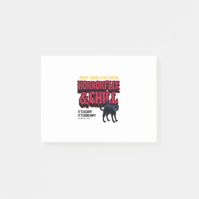 Bloco De Notas Horrorflix E Chill (Frente)