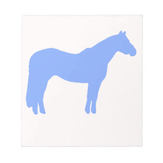 Bloco De Notas Horse Trainer Business Blue Simple and Modern