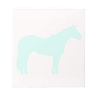 Bloco De Notas Horse Trainer Business Blue Simple and Modern