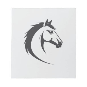 Bloco De Notas Horse Vetor Art Animal Modern Urban City Graphic