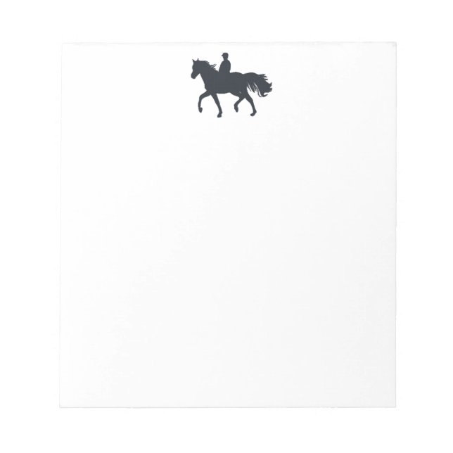 Bloco De Notas Horseback Riding Girl on Horse (Frente)