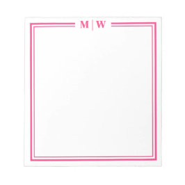 Bloco De Notas Hot Pink Monogram