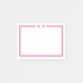 Bloco De Notas Hot Pink Monogram