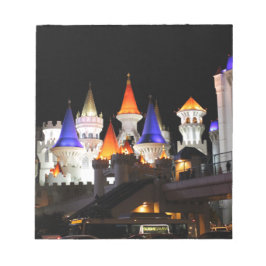Bloco De Notas Hotel Castle Las Vegas Jogando Vegas Colorida