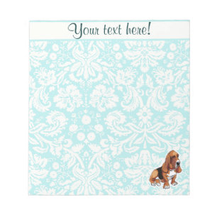 Bloco De Notas Hound Basset; Cuz