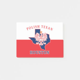 Bloco De Notas Houston Polonês Texan